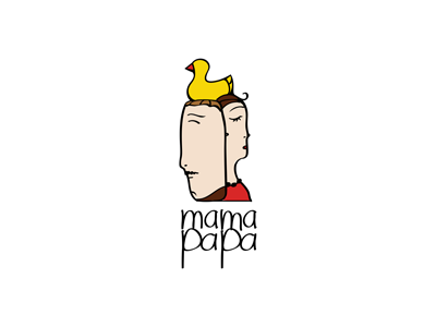 Mamapapa cute duck ferrethills logo love mama nikita lebedev papa ru-ferret