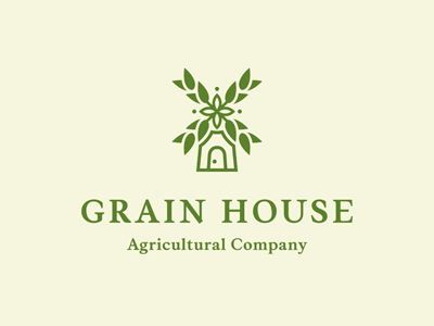 Grain House agriculture bakery ferrethills grain green logo mill nikita lebedev organic ru-ferret