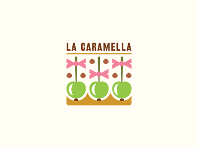 La Caramella cafe caramel chocolate fruits sweets apples ru-ferret ferrethills nikita lebedev logo