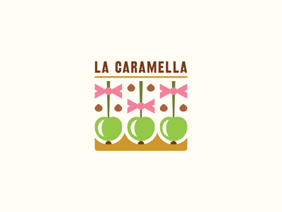 La Caramella apples cafe caramel chocolate ferrethills fruits logo nikita lebedev ru ferret sweets