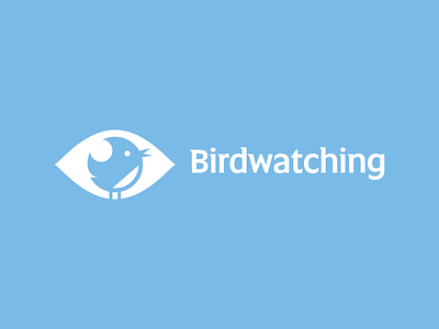 Birdwatching bird eye ferrethills logo negative space nikita lebedev ru-ferret