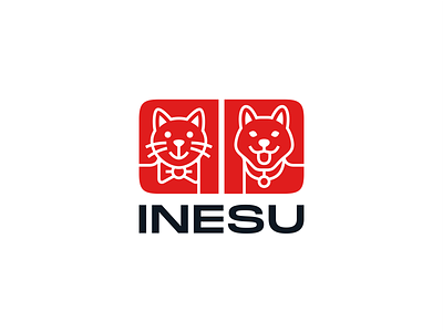 INESU bow branding cat collar dog japanese logo pet food seal