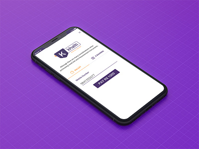 e-Banking concept for iPhone X