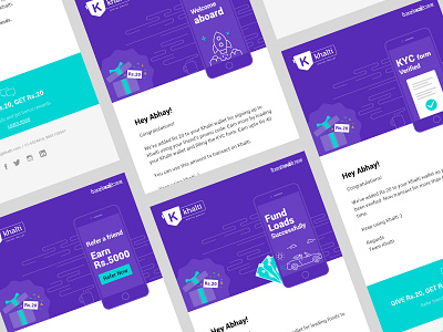 Email Newsletter Concept concept cool color cool purple shade edm email newsletter design marketing template