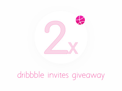 Dribbble Invites 2x 2x dribbble invites invites give away minimal ui