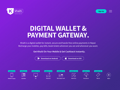 Landing Page Concept concept design landing page payment gateway of nepal