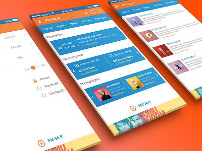 FM Radio UI Design