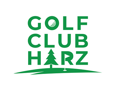 Golf Club Harz branding design flat icon illustration logo typography ui ux vector