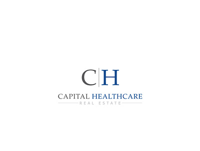 Capital Healthcare Logo branding design flat icon illustration logo typography vector