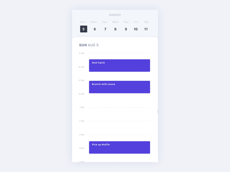 Calendar (Part 2) animation calendar calendar ui gif interaction interface mobile ui ux ux animation