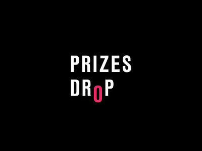 Logo - Prizes Drop branding design illustrator logo minimal typography