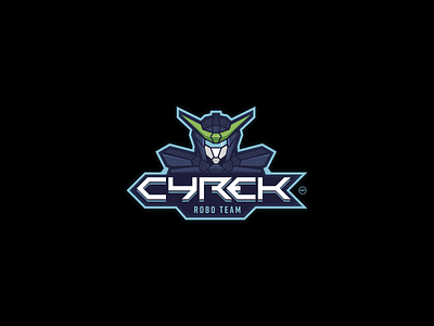 Logo - Cyrek Robo Team branding design flat illustrator logo minimal typography