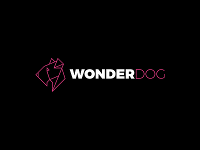 Logo - Wonder Dog branding design flat illustrator logo minimal vector