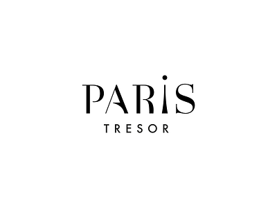 Logo - Paris Tresor branding design fashion illustrator logo minimal typography vector