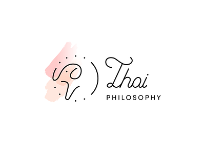 Logo - Thai Philosophy branding design illustrator logo minimal typography vector