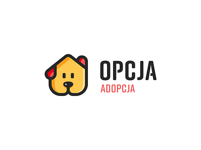 Logo - Opcja Adopcja adoption branding design dog illustrator logo minimal pets vector