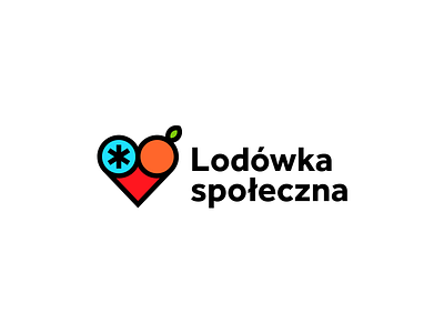 Logo - Lodówka Społeczna branding design fridge fruits illustrator logo vector vegetable
