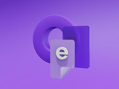3D Icon for Educloud Branding Identity 3d 3d app 3d icon app blender blender3d branding logo render rendering