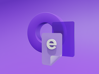 3D Icon for Educloud Branding Identity