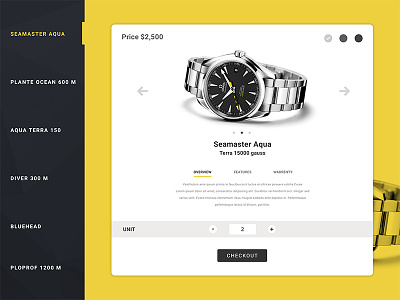 Product details 02 checkout dailyui design flat store watch