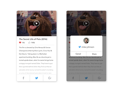 Daily UI #10 Social Share app design minimal networks share social ui ux