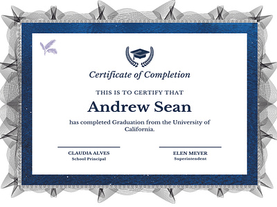 Completion Certificate