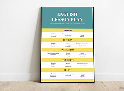 English Lesson Plan