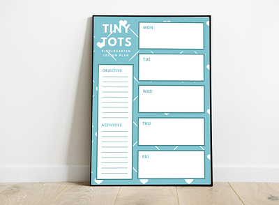 Lesson plan Tiny Tots