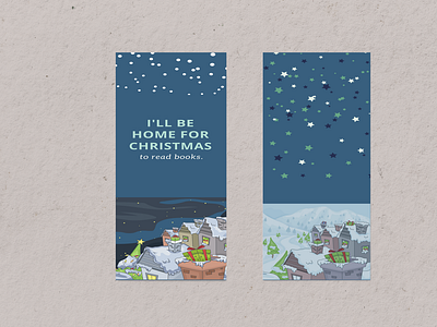 Charismas Book Mark design illustration