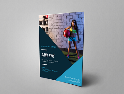 GYM Flyer branding design illustration ui