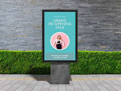 Outdoor Advertisement Banner banner design design illustration ui