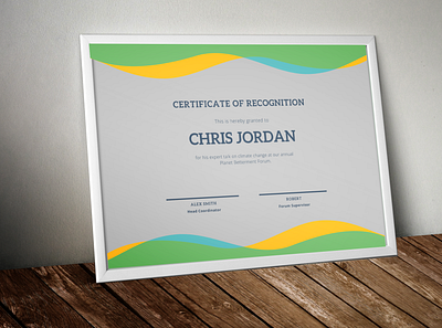 Certificate New certificate design design illustration