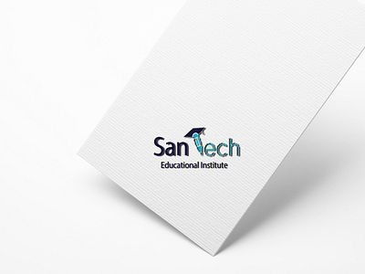 San Tech design illustration logo