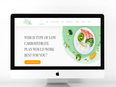 The keto Nutritionist design illustration webdesign webdevelopment