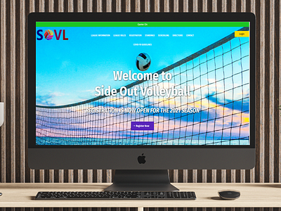 Side Out Volleyball design illustration webdesign webdevelopment