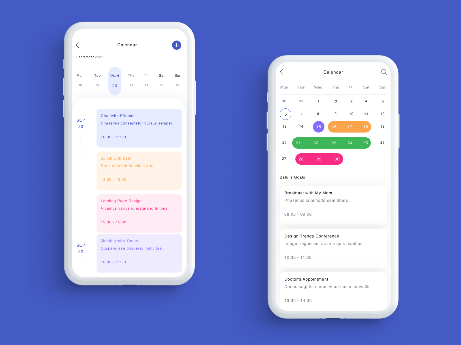 Calendar App by Tecxar Consultants Pvt Ltd on Dribbble