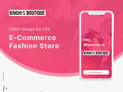 E-Commerce Fashion Store adobe xd app design boutique boutique app design boutique app ui branding creative design design minimal mobile app design mobile app development ui