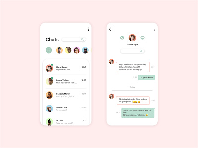 Direct Messaging App app dailyui design message app messages messaging messaging app ui ui design ux ui ux ui design