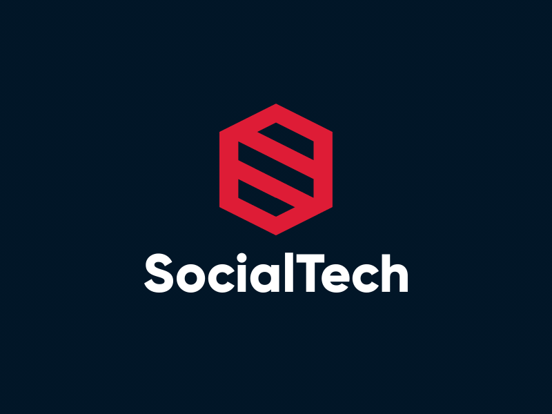 SocialTech animation branding corporate design gif grid identity loading