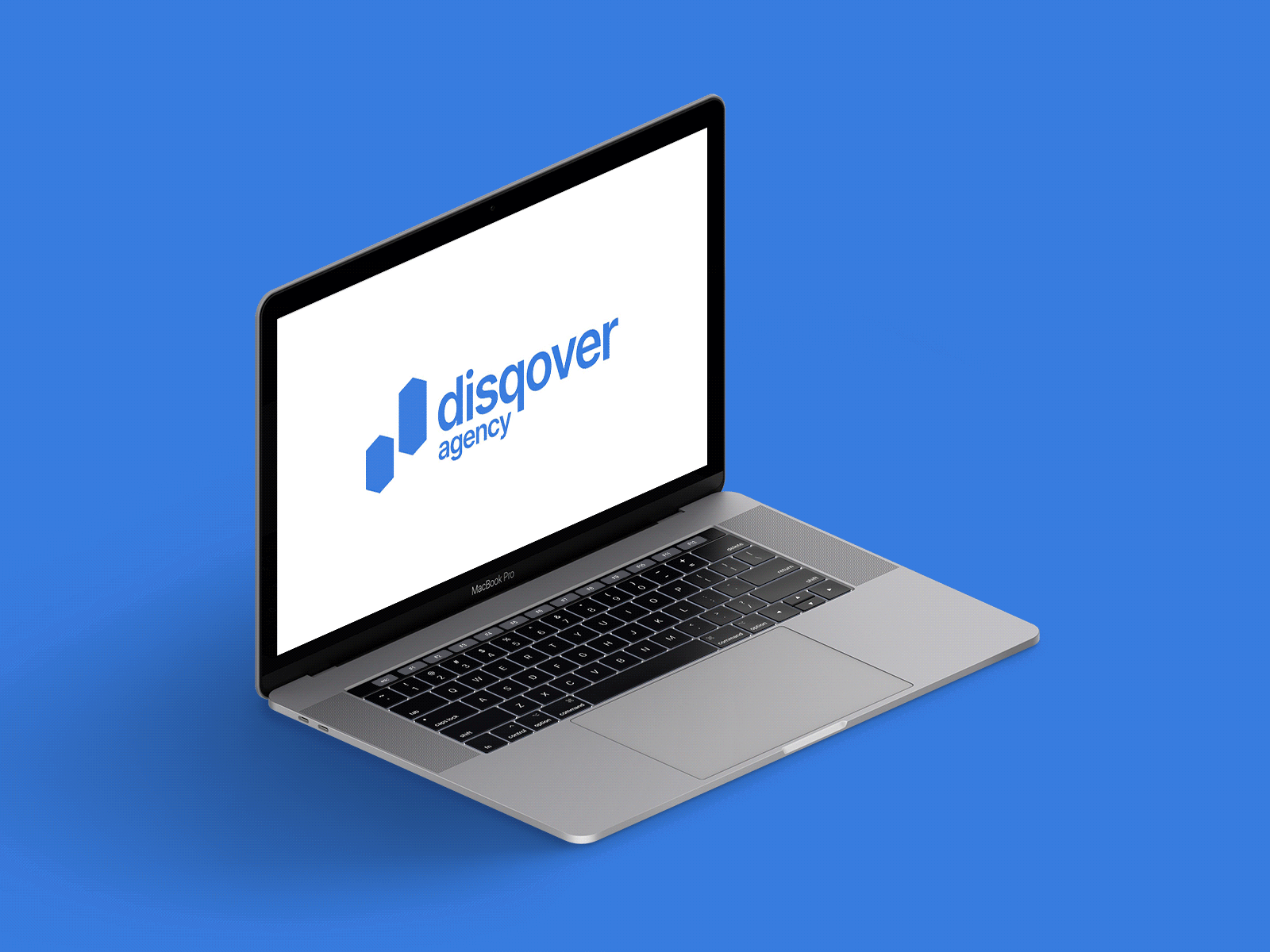 Disqover Agency Presentation Template animation branding identity keynote macbook powerpoint presentation typography