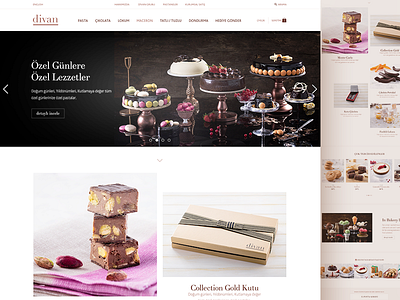 Luxury Patisserie, E-Commerce Web Site cake design desktop e commerce gricreative landing patisserie shop ui web website