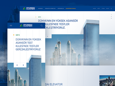 Landingpage - Elevator Website design desktop elevator gricreative landing layout skyscrape typography ui web website