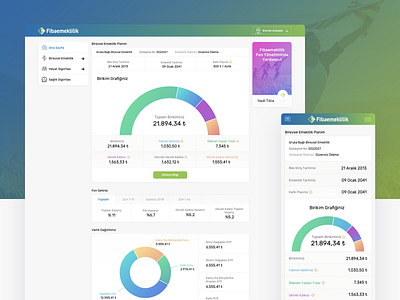 Fibaemeklilik - Plan your Retirement chart design desktop gricreative layout online banking responsive ui web