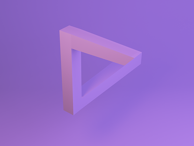 Optcal illusion 3d 3d art abstract blender blender3d gradient illustration logo neon optical illusion pink triangle violet