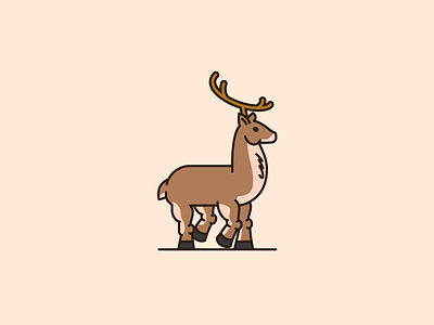 Deer illustration design graphic design ill illustration vector