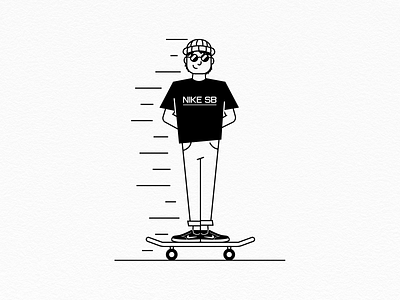 Skateboarding illustration