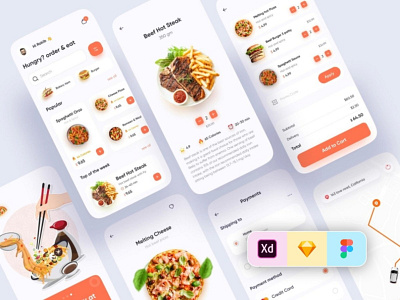 Food Delivery App app design graphic design ui ui design