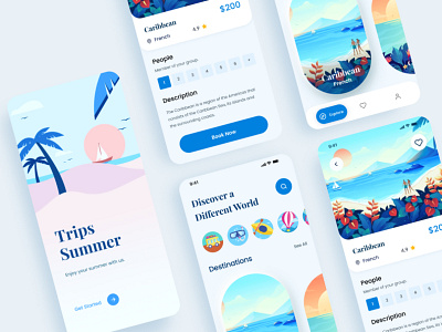 Travel App Design app design app ui ui ui design