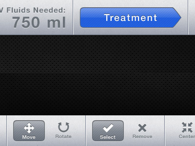 Medical iPad/iPhone App - iPad UI - Header/Footer