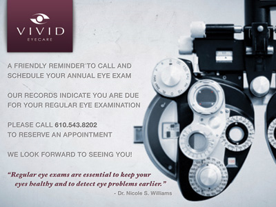 Vivid Eyecare - Postcard Concept